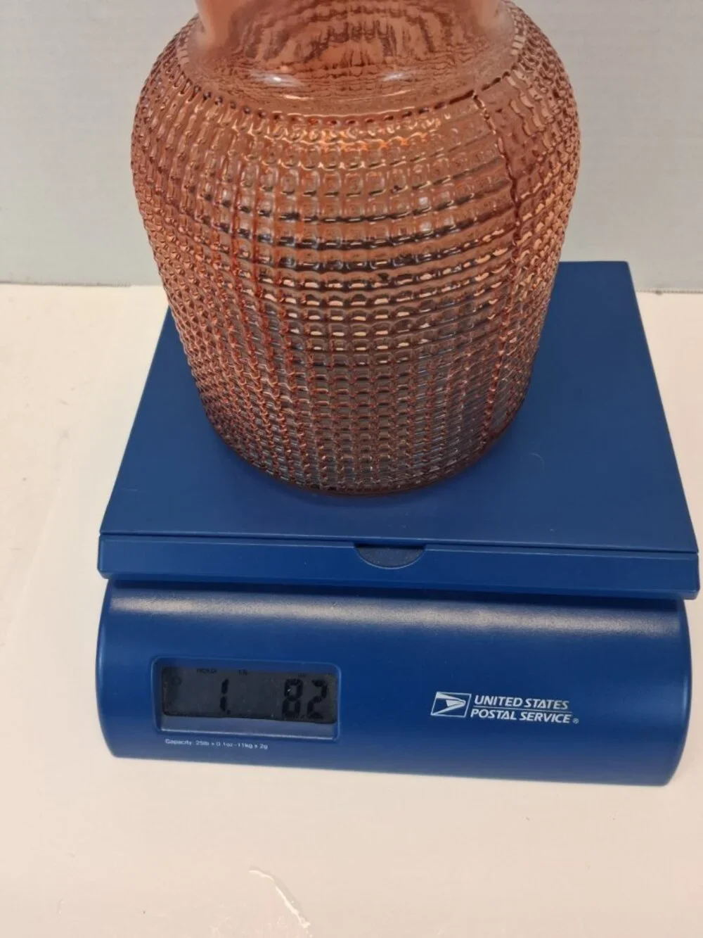 AEG LULU Rose Gold/Amber Pink Textured Glass 7